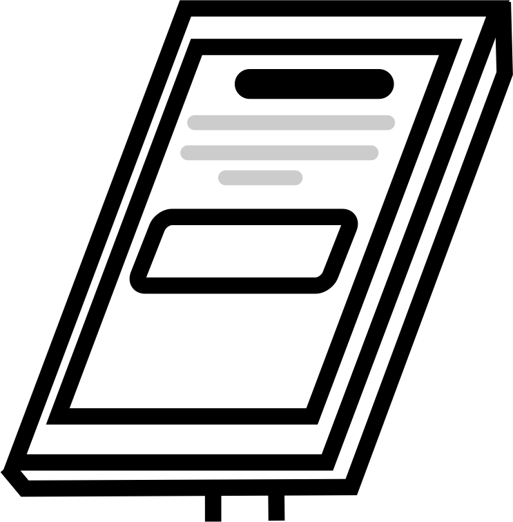 Check-in screen for barbershop queue